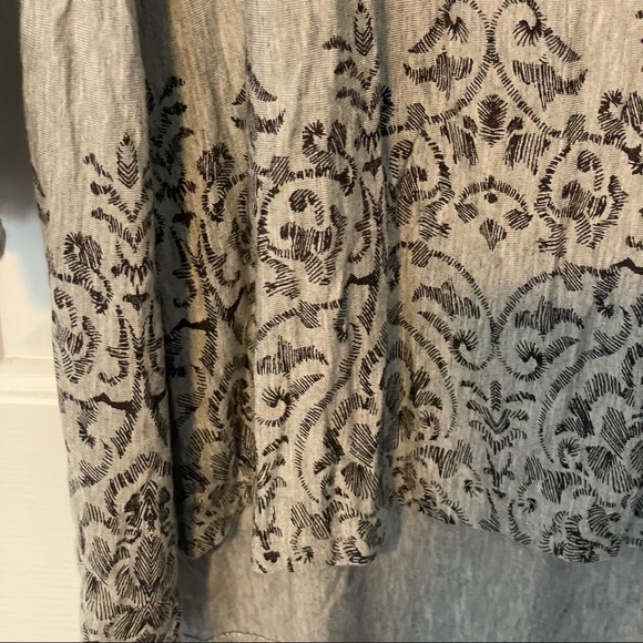 Soma Hi-Low Hem 3/4 Sleeve Top - Picture 3 of 4